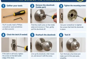 How to Fix Loose Doorknob Problems in Under 10 Minutes